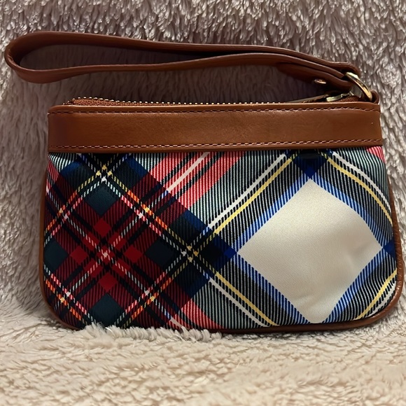 RALPH LAUREN RL Polo Stewart Plaid Wristlet - Picture 2 of 11